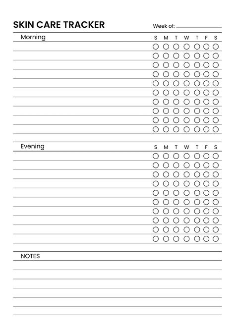 Skincare tracker – B&W Skin Care Tracker, Skincare Tracker, Routine Tracker, Invoice Design Template, Skincare Goals, Tracker Ideas, Goodnotes Template, Vision Board Images, Invoice Design