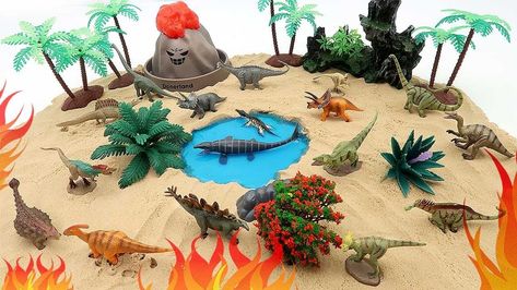 Dinosaur Mini World - Jurassic World Dinosaur Set, Volcano Eruption, Water Dino! Fun Video For Kids Volcano Eruption, Dino Toys, Best Christmas Toys, Mini World, Jurassic World Dinosaurs, Fun Video, Ancient Animals, Extinct Animals, Superhero Birthday