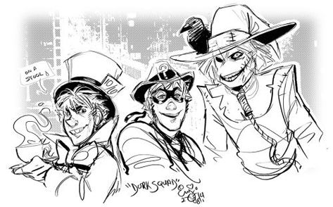 Batman Dork Squad Scriddler Fan Art, Gotham Comics, Gotham Rogues, Batman Fanart, Jervis Tetch, Scarecrow Batman, Bat Joker, Batman Villain, Batman Villains