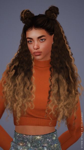 (8) born to touch your feelings en Tumblr Sims 3 Afro Hair, Ts3 Cc Hair, Elegant Curly Hair, Sims 3 Cc Hair, Sims 4 Curly Hair, Two Buns Hairstyle, Sims 3 Cc, Retro Curls, Ts3 Cc