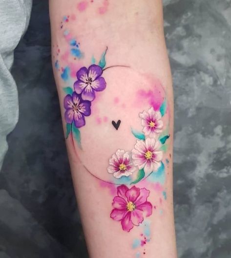 Pawprint Tattoo, Beautiful Flower Tattoos, Tasteful Tattoos, Sweet Tattoos, Tatuaje A Color, Mandala Tattoo Design, Arm Sleeve Tattoos, Tattoo Feminina, Girly Tattoos