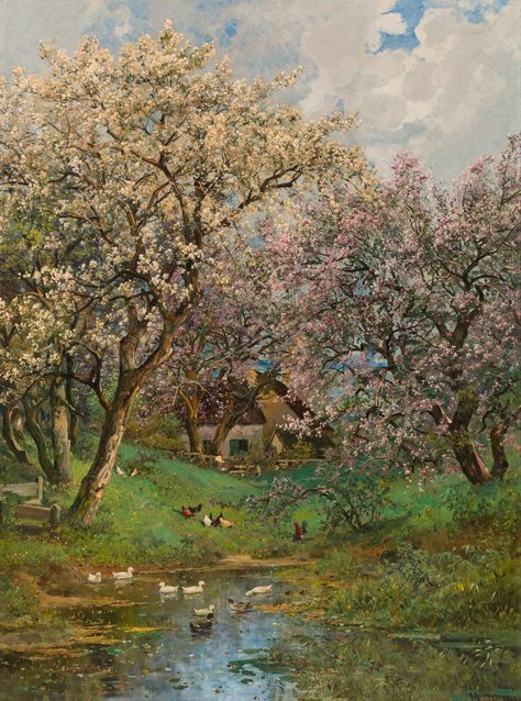 Academia Aesthetics, Watercolor Art Landscape, Best Piano, Oil Painting Inspiration, Piano Player, Spring Landscape, Spring Painting, Classic Paintings, Great Paintings