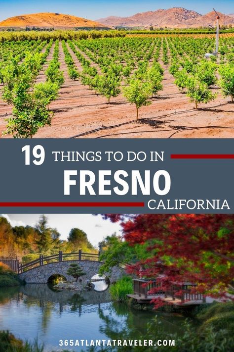 As the San Joaquin Valley's urban hub, this list of things to do in Fresno merges the region’s famed agricultural history with natural treasures and a lively downtown. Its central location allows you to spend the day exploring town or venture into one of the many nearby national and state parks, including Yosemite and Sequoia/Kings Canyon. Here are 19 fun things to do in Fresno that we know you'll love. San Joaquin Valley, Fresno California, California Vacation, Kings Canyon, List Of Things, California Travel, Vacation Ideas, Travel Experience, Us Travel