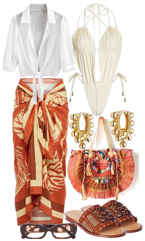 Phuket yatch outfit ideas | Thailand yatch look Thai Summer Outfit, Thailand Vacay Outfits, Thai Vacation Outfits, What To Wear In Phuket, Outfits For Thailand Vacation Women, Outfit For Thailand Trip, Bali Temple Outfit, Bali Outfits Ideas, Thailand Beach Outfit