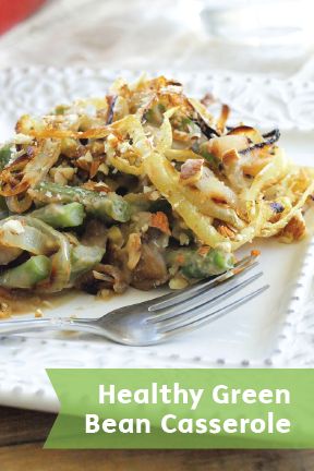 Traditional Green Bean Casserole just got a makeover! This healthier version is vegan and gluten-free, and it’s topped with a layer of chopped almonds for a tasty crunch. It’s a terrific side dish recipe that will accompany your Thanksgiving Day dinner perfectly. Gluten Free Green Bean Casserole, Asparagus Casserole Recipes, Traditional Green Bean Casserole, Healthy Green Bean Casserole, Healthy Green Beans, Best Green Bean Casserole, Asparagus Casserole, Vegan Green Bean Casserole, Creamed Asparagus