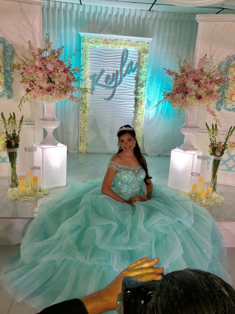 Under The Sea Quinceanera Theme, Quinceanera Theme, Quince Decor, Quinceanera Planning, Sea Dress, Quinceanera Themes, Sweet 16 Dresses, Sweet Sixteen, Quince