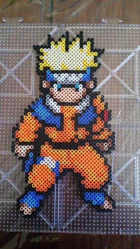 Naruto Perler Beads, Naruto Perler, Pixel Art Pikachu, Pixel Art Kpop, Pixel Art Harry Potter, Pixel Art Halloween, Harry Potter Perler Beads, Pixel Art Kawaii, Hama Art