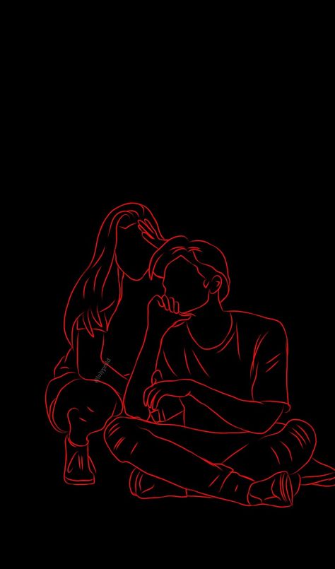 Couples Line Art, Black Line Art Wallpaper, Wallpaper Usa, Cute Iphone Wallpaper Tumblr, Line Art Images, Dark Art Photography, Black Couple Art, Love Wallpapers Romantic, Phone Background Patterns