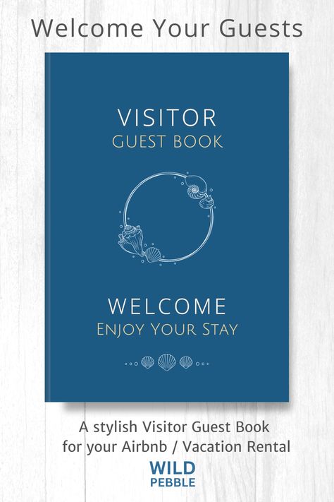 Lovely coastal-styled Visitor Guest Book for your guests to sign in and leave a message to the host, share their favorite moments, places, and activities of their stay. The book also provides space for guests to leave recommendations of places to visit, restaurants and activities for future guests. • 112 pages • Size 7 x 10 inches Visitor Guest Book, The Host, Guest Book, To Leave, Beach House, Vacation Rental, Places To Visit, Size 7, In This Moment