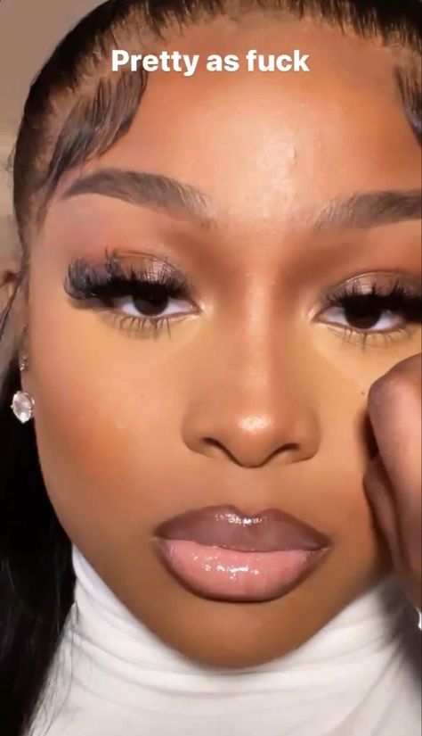 Soft Glam Looks Black Women, Jayda Cheaves, Birthday Makeup Looks, Brown Girls Makeup, Makeup For Black Skin, Lip Makeup Tutorial, Brown Skin Makeup, Face Beat, Makeup Tut