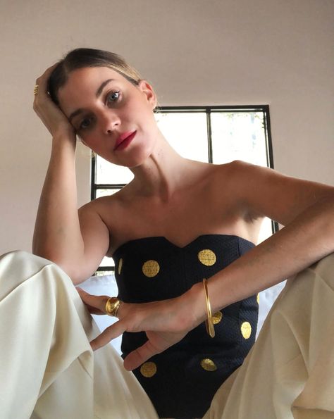 The One: Sophie Buhai’s Red Lipstick of Choice Is From Morocco—And Costs Only $10 | Vogue Sophie Buhai, Bare Face, Cream Roses, The Cult, I Feel Pretty, Feel Pretty, Red Lipstick, Red Top, Something Beautiful