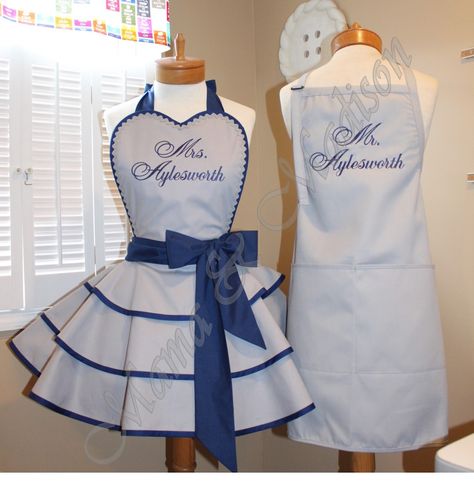 Cute Costume Ideas for wedding couple Wedding Aprons Ideas, Cute Costume Ideas, Retro Apron Patterns, Bridal Apron, Apron Pattern Free, Honey Design, Retro Apron, Cute Aprons, Sewing Aprons