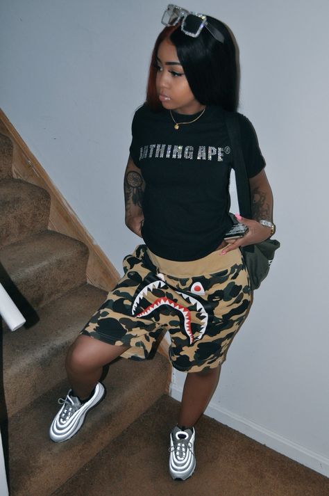 Bape Outfits, Chill Outfits, Dope Outfits, Fashion Killa, Types Of Fashion Styles, Urban Fashion, Teen Fashion, Everyday Outfits, Camo