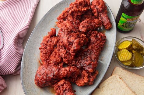 This Nashville Hot Chicken Is For Spice Lovers OnlyDelish Chicken Recipe Keto, Nashville Hot Chicken Recipe, Hot Chicken Recipe, Spicy Dinner Recipes, Nashville Hot Chicken, Spicy Chicken Recipes, Nashville Hot, Fried Chicken Breast, Sauce For Chicken