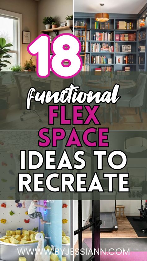 18 Functional Flex Room Ideas to Recreate! Ideas For Flex Space, Alternate Living Room Ideas, Ideas For Bonus Room In House, Spare Room Ideas Spare Room Ideas Multi Purpose, Odd Space Decor Ideas, Flex Space Ideas Inspiration, Small Flex Room Ideas, Flex Room Ideas Offices, Multiuse Room Ideas