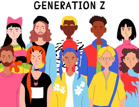 Teen Series, Social Media Stats, Aesthetic 2024, Diverse People, Street Style Aesthetic, Generation Z, Girl Trends, Woman Illustration, Style Aesthetic