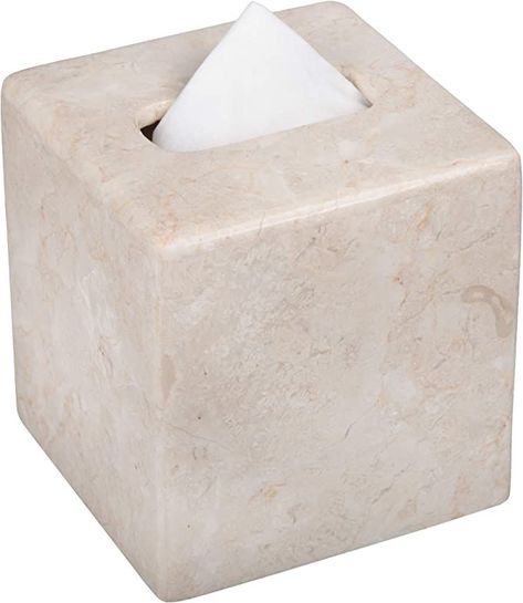 -100% marble -hand-crafted, natural, durable Bathroom Vanity Countertop Organization, Square Tissue Box Cover, Bathroom Accesories, Cotton Ball Holder, Marble Bathroom Accessories, Tissue Paper Holder, Marble Square, Countertop Organizer, Vanity Countertop