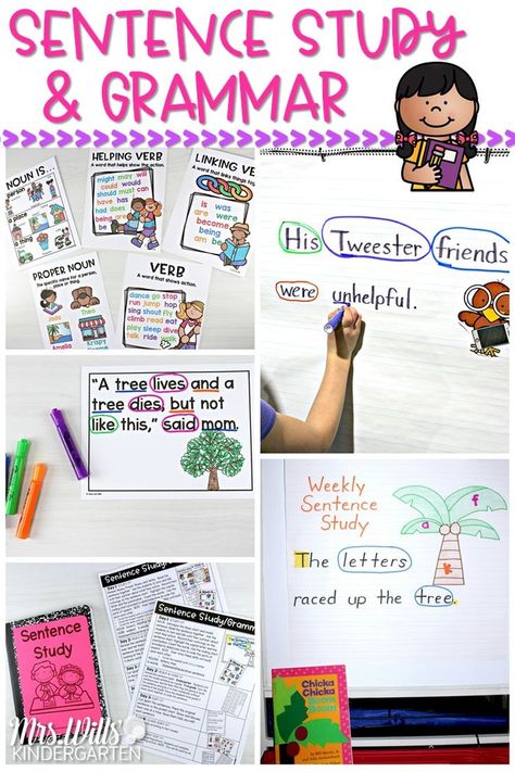 First Grade Grammar, Elementary Grammar, Grammar Lesson Plans, Study Lesson, Top Teacher, Kindergarten Anchor Charts, Helping Verbs, Abc Phonics, Good Grammar