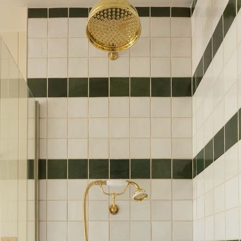 F  A  N  T  O  U  S  H on Instagram: "Because we love a stripe….

Westlin bathroom proudly serving a bold green stripe, the perfect backdrop for the classic Lefroy Brooks brassware. 
.
.
.
.
.
📸  Alex Baxter @alexbaxterco
#greenandwhite 
#tileaddiction 
#showerinspo 
#showertile 
#lefroybrooks 
#brassware 
#britishdesign 
#fantoush
#bathroom 
#bathroomstyle 
#bathroominspiration 
#classicinterior 
#classicinteriordesign 
#penicuikestate 
#scottishinteriors 
#edinburghdesign" Scottish Interiors, Lefroy Brooks, Classic Interior Design, Bathroom Style, Classic Interior, British Design, Shower Tile, Bathroom Inspiration, Green Stripes