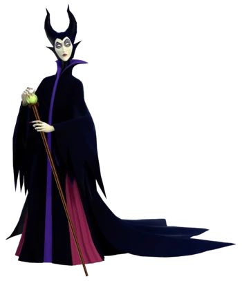 Maleficent | Kingdom Hearts Wiki | Fandom Maleficent Cartoon, Maleficent Art, Anastasia And Drizella, Evil Fairy, Kingdom Hearts Ii, Prince Phillip, Disney Magic Kingdom, Disney Sleeping Beauty, Disney Castle