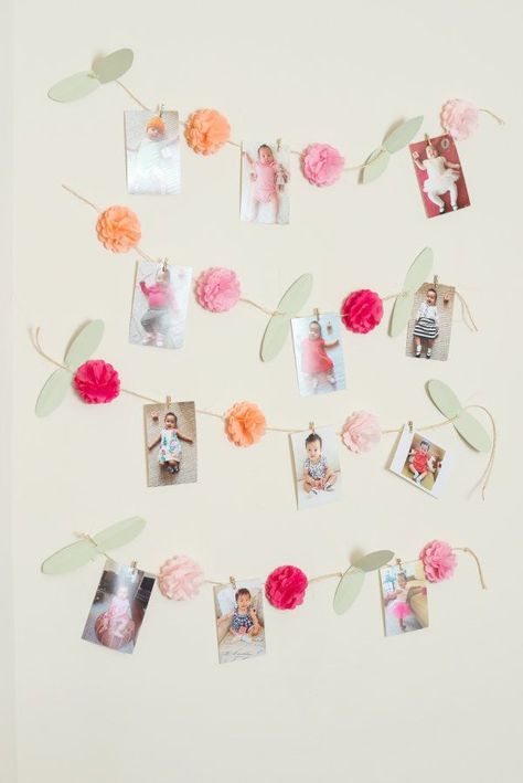 Ok, let me just say that this DIY floral wall backdrop this gorgeous momma whipped up for her little one’s first birthday is kind of beyond good, and definitely deserves a standing ovation. My jaw wou Style Me Pretty Living, Garden Party Birthday, Party Deco, Garden Birthday, Flower Party, Party Photography, Floral Party, Fairy Parties, Modern Kids