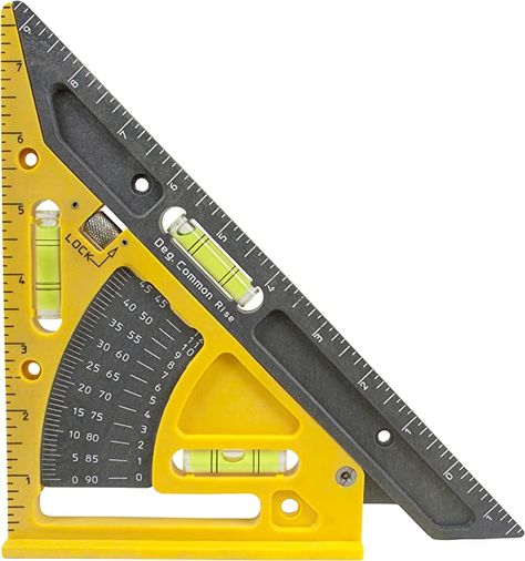 Amazon.com: Pivot Square-Resin : Tools & Home Improvement Rafter Square, Speed Square, Square Tool, Woodworking Tools For Beginners, Measuring Tools, Pitched Roof, Measurement Tools, Wood Working For Beginners, Ruler