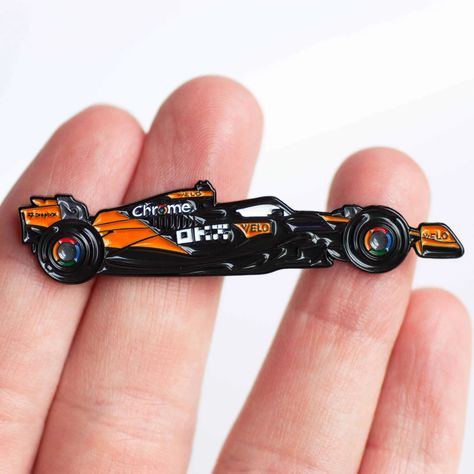 Mclaren MCL38 Formula One Car Enamel Pin - Etsy F1 Room, Formula One Car, F1 Merch, Bald Men Style, Pin Head, Enamel Pin Collection, Car Gear, Formula 1 Car, Lando Norris