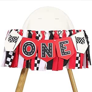 Race Car High Chair Banner - Fast One Birthday Party Decorations,Red Vintage Racing 1st Birthday Highchair Banner,Race Car Boy Smash Cake Banner,Racing Garland With Black And White Checkered Flags Race Theme First Birthday, Disney Cars 1st Birthday Party Ideas, Nascar 1st Birthday Party, Nascar First Birthday Party, First Birthday Race Car Theme, Racing First Birthday Party, Race Theme Birthday Party, Racing First Birthday, Formula 1 Birthday Party Ideas