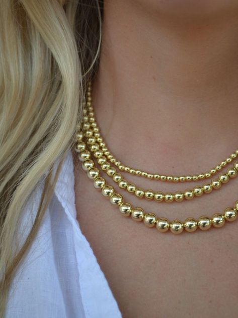 You can't get just one of the Gold Ball and Chain Necklace! Style them as pictured and grab all three sizes ✨ Ball And Chain, The Gold, Chain Necklace, Necklaces, Collar, Chain, Canning, Gold, On Instagram