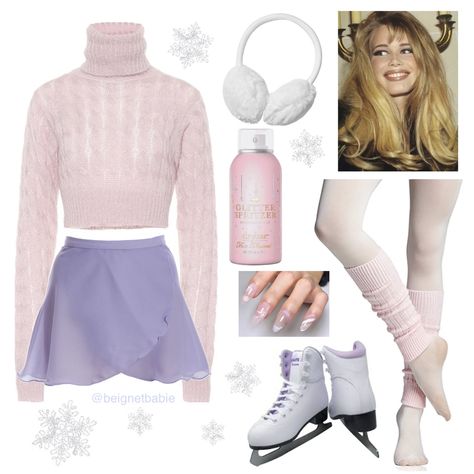 90s Roller Skating Outfit, 90s Roller Skating, Skating Outfit Winter, Skate Aesthetic Outfits, Roller Skating Outfit, 90s Things, Roller Skating Outfits, Skating Outfit, Figure Skating Competition Dresses