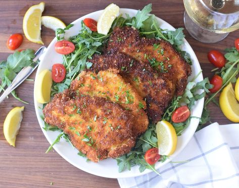 Pork Milanese Recipe, Make Chicken Nuggets, Stuffed Chicken Parmesan, Parmesan Noodles, Pork Milanese, Cheese Pork Chops, Milanese Recipe, Homemade Chicken Nuggets, Weekly Dinner