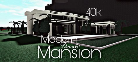 Tell me what you think of this Build Like and subscribe to my YT guys thank you for checking out. Modern Mansion Bloxburg, Modern Mansion House, Cottage Core Bloxburg House, Dark Mansion, Mansion Bloxburg, Two Story House Design, House Decorating Ideas Apartments, Dark Modern, Mansion House