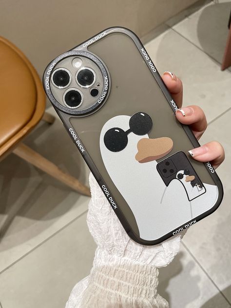 Customized Phone Cover Ideas Aesthetic, Cute Painted Phone Cases Diy, Phone Back Cover Painting Ideas, Handmade Mobile Cover, Phone Cover Ideas, Phone Case Painting, Duck Phone Case, Cartoon Phone Cases, Creative Phone Cases