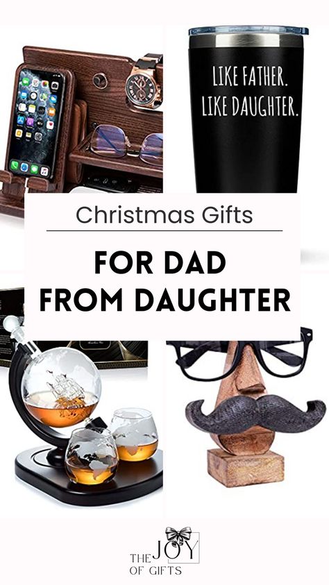 Need a wonderful Christmas gift for your father? Visit The Joy of Gifts to see a curated collection of the best Christmas gifts for dad from daughter. You'll find heartwarming and practical gifts that fathers will love. Plus some funny dad gifts they'll enjoy. Get your father some great with these awesome Christmas gift ideas for dad! Gifts For Father Christmas, Ideas For Dads Christmas Present, Christmas Gifts For Dads Who Have Everything, Dads Christmas Gift Ideas, Gifts For Dads Christmas Ideas, Best Christmas Gifts For Dad, Dad Gift Ideas From Daughter, Gift Ideas For Dad From Daughter, Dad Christmas Gift Ideas From Daughter