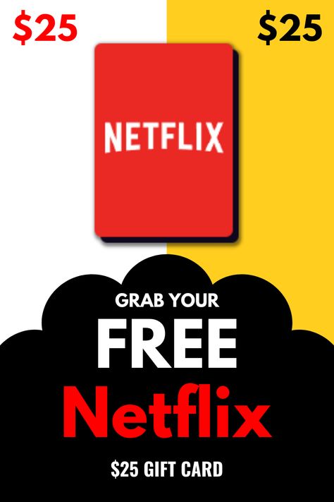 Netflix gift card free redeem without credit card Netflix Gift Card Codes, Shein Gift Card, Netflix Gift Card, Redeem Gift Card, Netflix Gift, Prize Giveaway, Earn Money Online Fast, Dollar Gift, Roblox Gifts