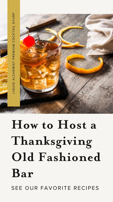 Transform your Thanksgiving party with an Old Fashioned bar! This guide covers everything from setup ideas to seasonal flavors for a holiday cocktail experience your guests will love.  Thanksgiving Old Fashioned bar ideas | DIY Old Fashioned station | Thanksgiving cocktail bar setup | Bourbon bar for fall parties | Classic Old Fashioned recipes | Fall whiskey bar ideas | Apple spice Old Fashioned | Thanksgiving party drinks | DIY cocktail station for Thanksgiving | Hosting a fall cocktail bar Old Fashioned Bar For Party, Thanksgiving Signature Cocktail, Whiskey Bar Ideas, Cocktail Bar Setup, Bourbon Bar Ideas, Diy Cocktail Station, Bar Ideas Diy, Old Fashioned Thanksgiving, Crostini Bar