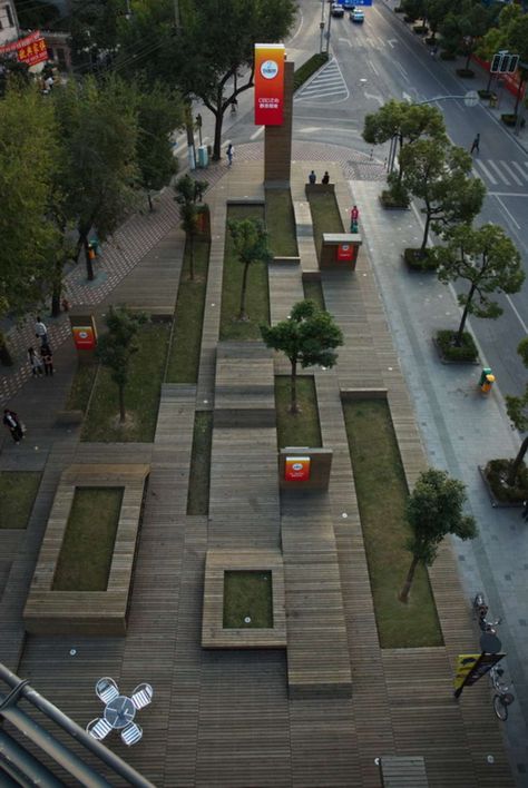 Villa Architecture, Urban Landscape Design, Landscape And Urbanism, Landscape Architecture Design, Landscape Designs, Urban Park, Urban Architecture, Parking Design, Street Design