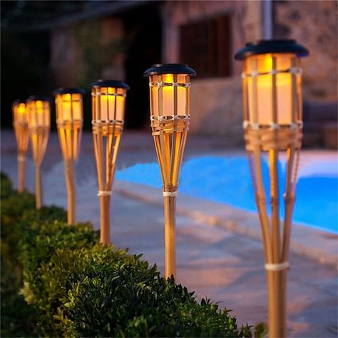 Solar garden lamps