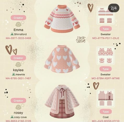 Cute Outfits Acnh Codes, Animal Crossing Spring Clothes Codes, Animal Crossing Clothes Id, Animal Crossing Design Qr Codes Clothes, Animal Crossing Id Codes Clothes, Ac Clothing Designs, Cute Outfits Animal Crossing, Acnh Clothes Design Qr Codes, Animal Crossing Skirt Codes