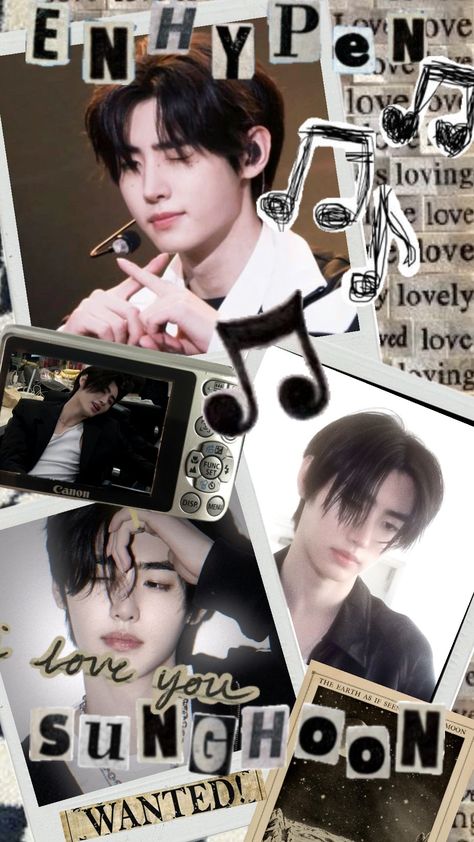 I LUV UUUU PARK SUNGHOON #sunghoon #sunghoonenhypen #sunghoonwallpaper #vintageaesthetic #enhypen #enhypenwallpapers Sunghoon Collage Wallpaper, Sunghoon Collage, Park Sunghoon Wallpaper, Enhypen Sunghoon Wallpaper, Sunghoon Aesthetic, Sunghoon Wallpaper, Kpop Iphone Wallpaper, Lee Heeseung, Sunghoon Enhypen