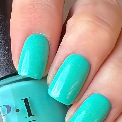 𝒦𝓇𝒾𝓈𝓉𝑒𝓃 on Instagram: "WOW! 🩵🩵🩵🩵  I love creamy teals and this one is electric! ⚡️😎 This one is by far my favorite OPI shade of the collection. *PR*  @opi  Color: I’m Yacht Leaving  #opisummermaketherules #opiimyachtleaving #opiteal #opisummer2023 #summermani #opiobsessed #opicons #notd #nailsofinstagram" Opi Im Yacht Leaving, Opi Colors, Opi Nail Colors, Nail Colours, Opi Nails, How To Do Nails, Nail Design, The Collection, Nail Colors