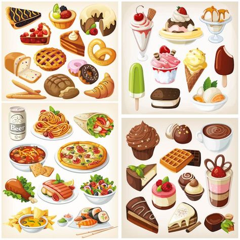 Free Amen Cliparts, Download Free Clip Art, Free Clip Art on Clipart Library Pastries Chocolate, Cream Images, Meet Recipe, Chocolate Clipart, Easy French Recipes, Food Vocabulary, Nice Food, Food Clipart, Vector Food