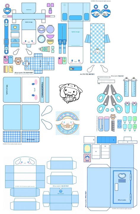 Printable Paper Toys Templates, Buku Diy, Paper Toy Printable, Mainan Diy, Diy Hello Kitty, Free Printable Paper Dolls, Pola Kotak, Paper Doll Printable Templates, Tapeta Z Hello Kitty