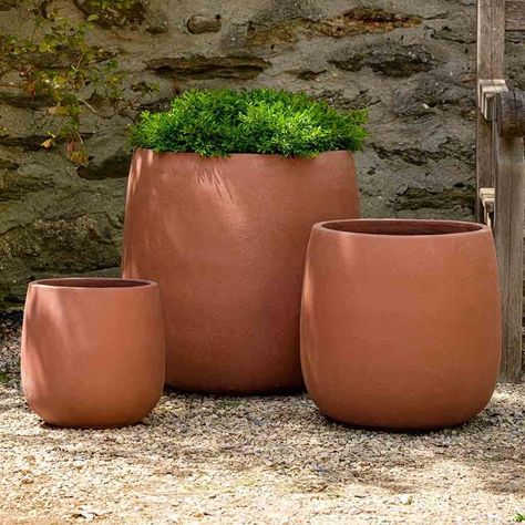 Potrero Planter - Terra Rosa - S/3 Spillway Waterfall, Terra Cotta Pottery, Campania International, Pond Pumps, Terracotta Planter, Garden Accents, Led Light Strips, Glazes For Pottery, Outdoor Planters