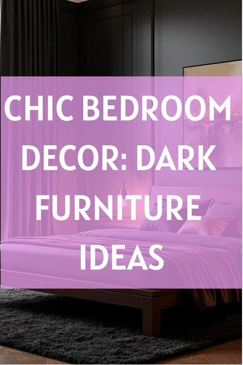 Chic Bedroom Decor: Dark Furniture Ideas Bedrooms With Cherry Furniture, Dark Bedroom Furniture Decor Ideas, Bedroom Decor Dark Furniture, Bedroom Furniture Decor Ideas, Ottoman Inspiration, Wood Furniture Bedroom Decor, Sleek Lighting, Dark Wood Bedroom Furniture, Dark Wood Bedroom