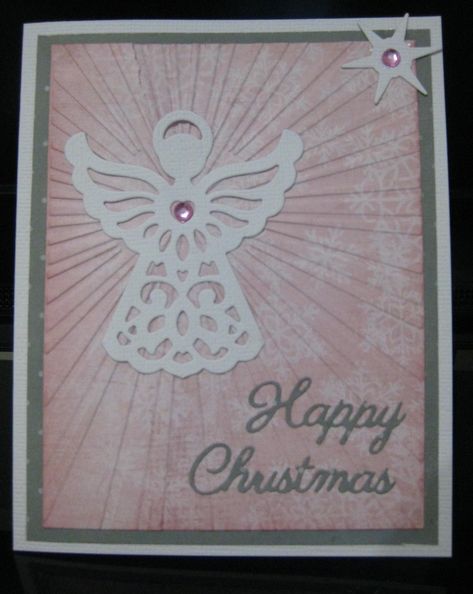 Angel Christmas Cards Handmade, Angel Cards Handmade, Christmas Cards Christian, Handmade Angels Christmas, Gems Crafts, Xmas Cards Handmade, Angel Christmas Cards, Angels Christmas, Handmade Christmas Cards