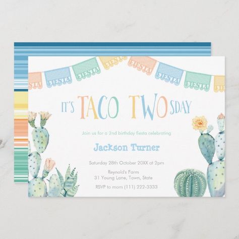 Taco TWO sday Tuesday 2nd Birthday Fiesta For Boy Invitation Three Esta, 3rd Birthday Party For Girls, Cupcakes Graduation, Event Balloons, 2nd Birthday Party For Girl, Food Beautiful, Fiesta Birthday Party, Graduation Art, Gift Photography