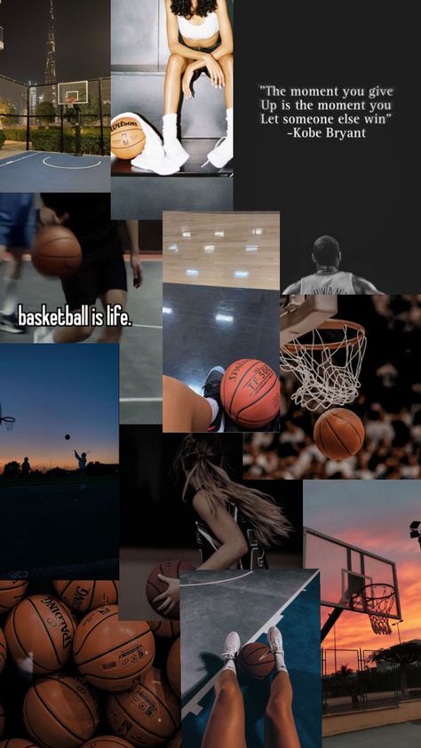 Basketball Collage Wallpaper, Basketball Vision Board, Basketball Collage, Cool Basketball Wallpapers, Basketball Quotes Inspirational, Bryant Basketball, Basketball Background, Cute Images For Wallpaper, Ball Aesthetic