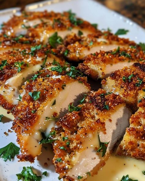 Longhorn Garlic Parmesan Crusted Chicken Longhorn Garlic Parmesan Chicken, Longhorn Garlic Parmesan Crusted Chicken, Garlic Parmesan Crusted Chicken, Longhorn Parmesan Crusted Chicken, Parmesan Crusted Chicken Recipe, Crusted Chicken Recipes, Grill Chicken, Crispy Cheese, Savory Dinner