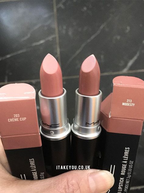 Mac Sultry Move Lipstick, Mac Cream Cup Lipstick, Color Combos Wedding, Mac Modesty Lipstick, Mac Lipstick Satin, Mac Teddy, Lipstick Names, Mac Lipstick Colors, Lipstick Colour